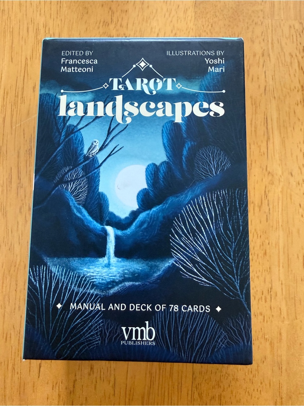 Tarot Landscapes Deck — Moody Deep Blue Artwork
